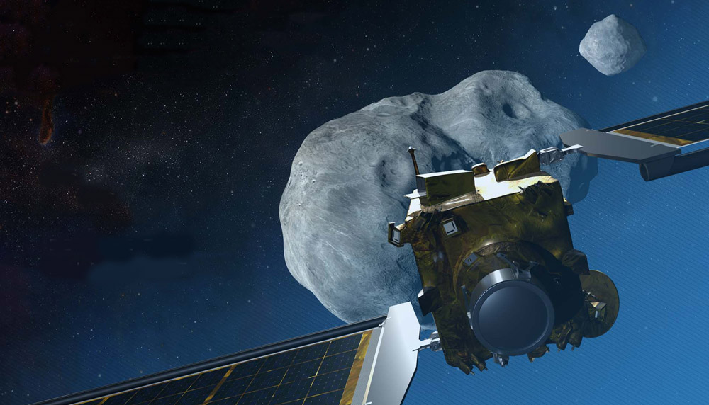 Die DART-Mission wird erstmals einen Asteroiden aus seiner Bahn lenken. © NASA/Johns Hopkins University APL