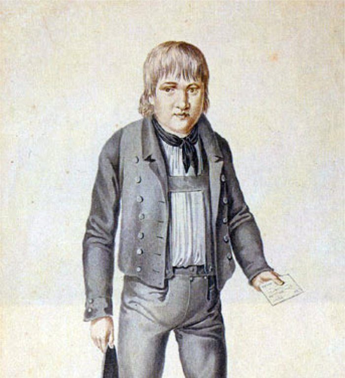 Der junge Kaspar Hauser (Federzeichnung von Johann Georg Laminit)<span class="img-copyright">© gemeinfrei</span>