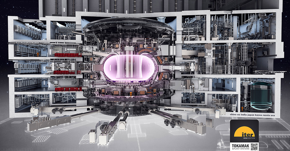 ITER ist der größte je gebaute Fusionsreaktor uns er soll erstmals den Breakeven-Punkt überschreiten. <span class="img-copyright">© ITER</span>