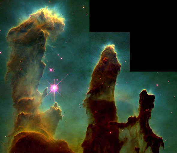 Hubble-Bilder wie diese "Pillars of Creation" im Adlernebel sind längst zu Ikonen geworden