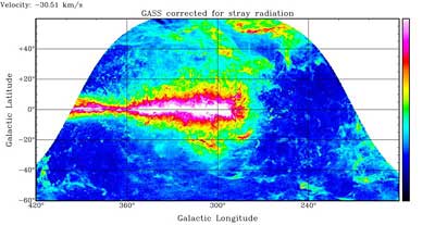 Verteilung des Wasserstoffgases der Milchstraße