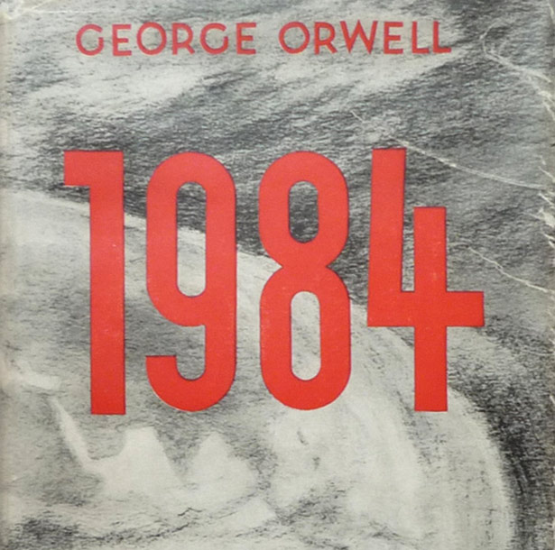 Titelblatt der deutschen Erstausgabe von Orwells Roman "1984"