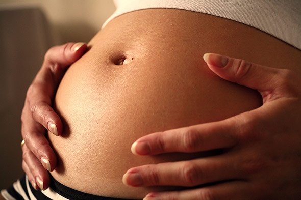 Schwangerschaftsbauch übergewicht Babybauch: Ab