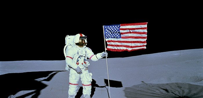 Astronaut auf dem Mond