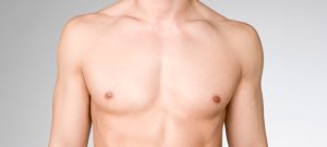 Oberkörper eines Mannes mit zwei Brustwarzen