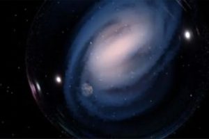 frühe Balkenspiralgalaxie