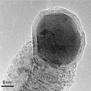 Mikroskopaufnahme einer Carbonfaser