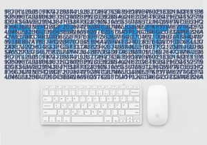 Buchstabensalat und Tastatur, Symbolbild Big Data
