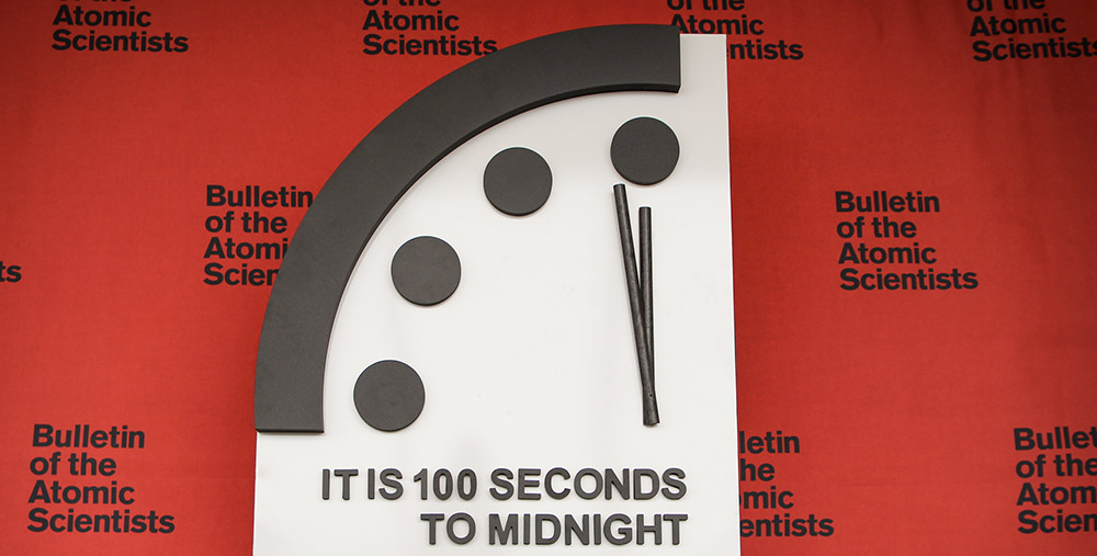 Doomsday Clock: Es bleibt 100 Sekunden vor zwölf