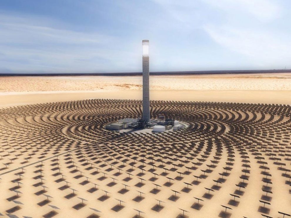 Solarfabrik in der Wüste