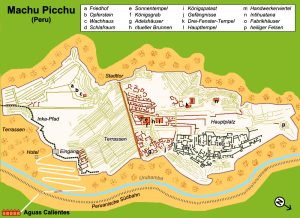 Karte von Machu PIcchu