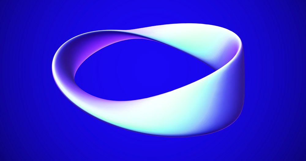 Ein Möbiusband aus Licht