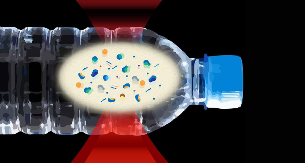 Nanoplastik in Wasserflasche