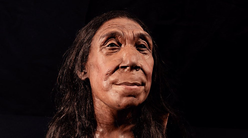 Rekonstruktion der Neandertalerin Shanidar Z