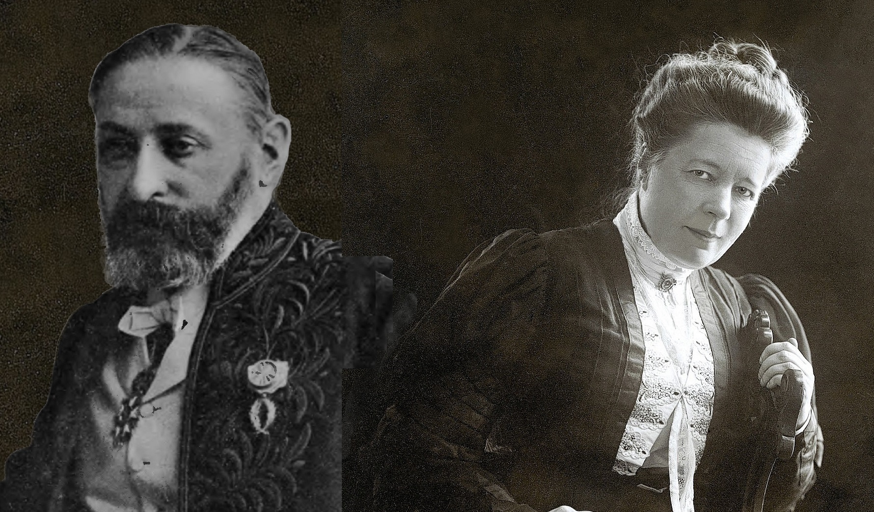 Sully Prudhomme (l.) und Selma Lagerlöf (r.)