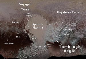 Tombaugh Regio und Sputnik Planitia