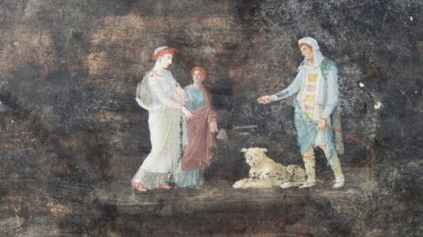 Fresko aus Pompeji