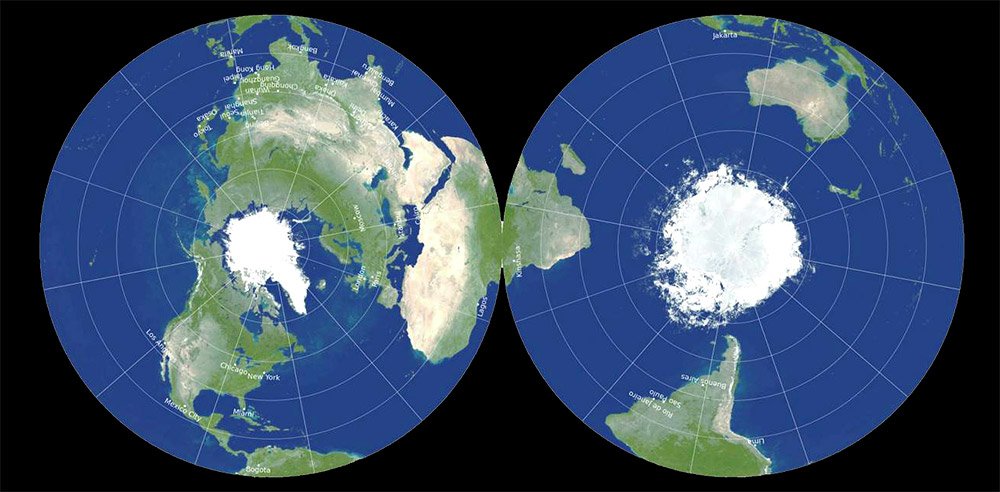 Dusør bodsøvelser fire Eine neue Karte der Erde - Ungewöhnliche Doppelprojektion des Globus hat in  sechs Kategorien die geringsten Verzerrungen - scinexx.de